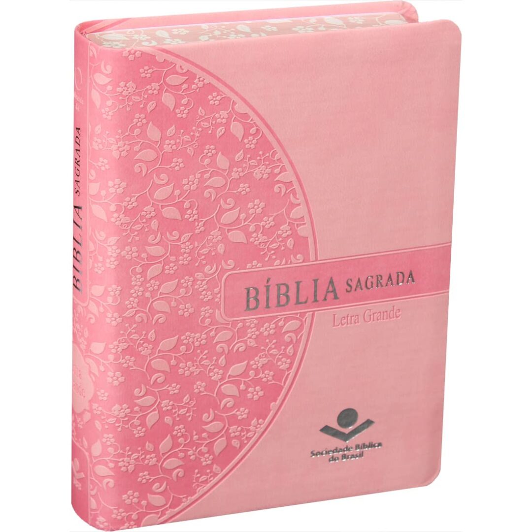 Bíblia Sagrada Rosa Letra Grande